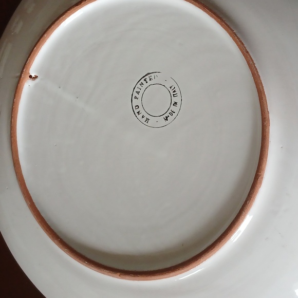 Cobalt Blue Italian Christmas Angel Musicians Plates - Picture 5 of 6